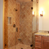 Durango, Colorado, residential, architecture, general contractor, durango contractor, durango remodeling contractor, durango remodeling company, home remodel durango, durango remodel, design build, durango builder, custom home, adu, additional dwelling unit, apartment, bathroom, tile floor, stone, granite countertop, one bedroom, tile shower, glass shower