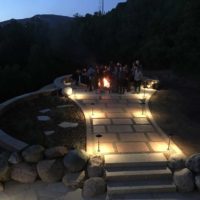 durango, colorado, architecture, landscape architecture, patio, deck, mountain view, hardscape, stone, boulders, flagstone, xeriscape, fire pit, design